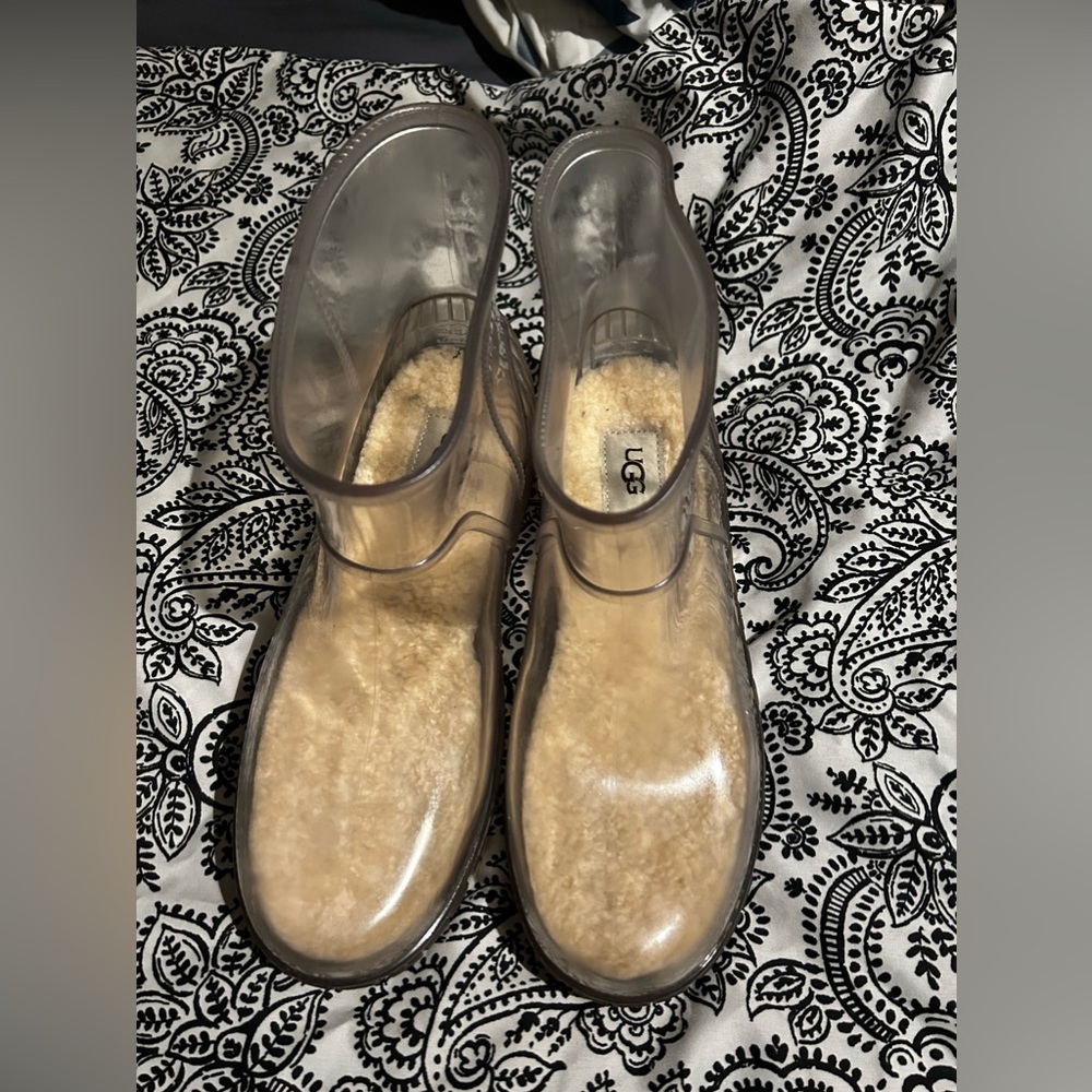 UGG DRIZLITA CLEAR RAIN BOOTS